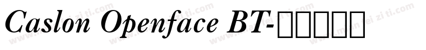 Caslon Openface BT字体转换